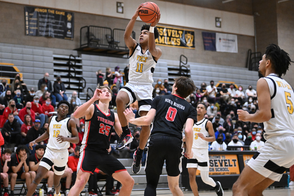 Roosevelt North Medford boys basketball Leon Neuschwander 11